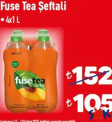 FUSE TEA ŞEFTALİ SOĞUK ÇAY 4X1 L